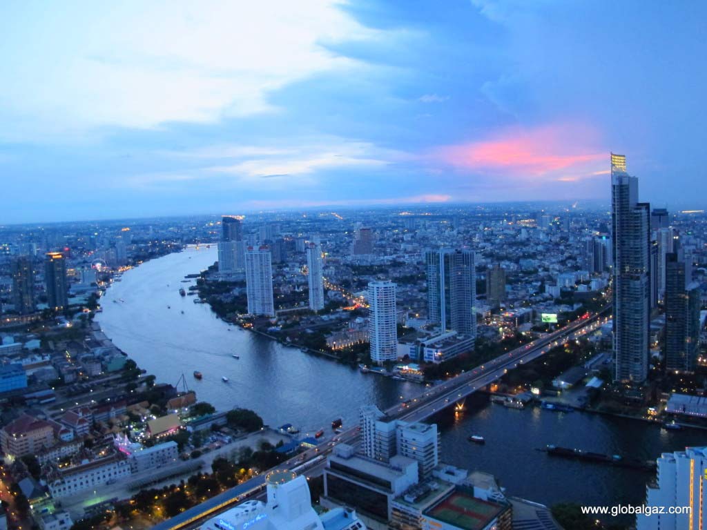 Sunsets over Bangkok